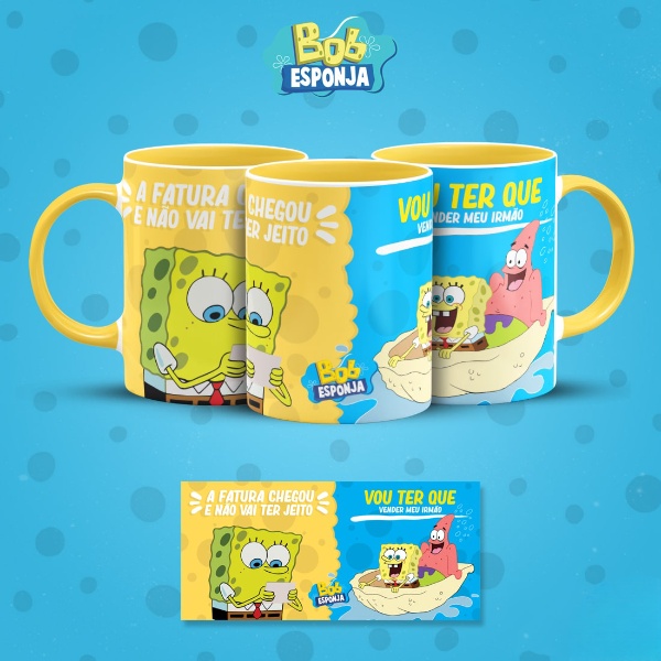 Pack arte de caneca BOB ESPONJA SINCERO volume 3 – 99File