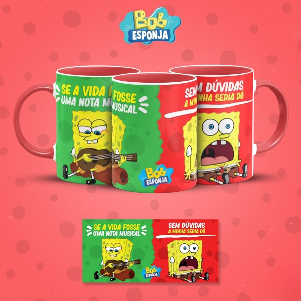 Pack arte de caneca BOB ESPONJA SINCERO volume 3 – 99File