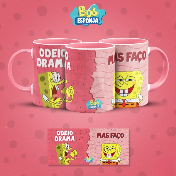 Pack arte de caneca BOB ESPONJA SINCERO volume 3 – 99File