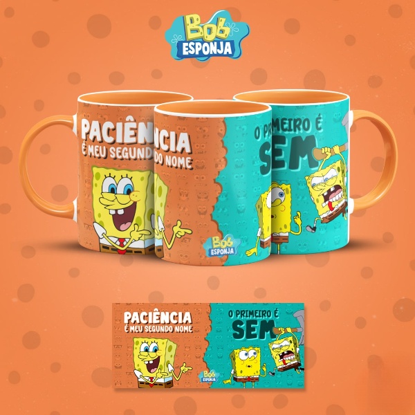 Pack arte de caneca BOB ESPONJA SINCERO volume 3 – 99File